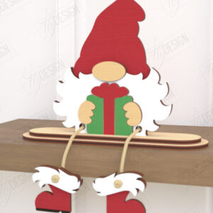 Intra απο ξύλο plywood  Χρώμα wenge 3mm-4mm πάχος - Διακοσμητικό Ξύλινο Gnome Κοπή Laser | CNC Δίασταση 20x20 cm INTRAFABR-114205542