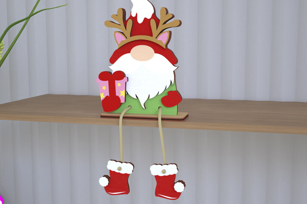 Intra απο ξύλο plywood  Χρώμα wenge 3mm-4mm πάχος - Διακοσμητικό Ξύλινο Gnome |Καθιστό Ειδώλιο Δίασταση 20x20 cm INTRAFABR-98389552