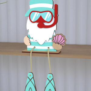 Intra απο ξύλο plywood  Χρώμα wenge 3mm-4mm πάχος - Διακοσμητικό Ξύλινο Gnome |Καθιστό Ειδώλιο Δίασταση 20x20 cm INTRAFABR-100120840