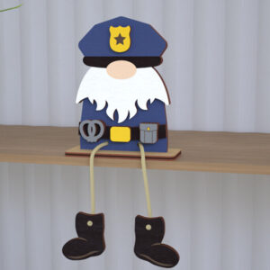 Intra απο ξύλο plywood  Χρώμα wenge 3mm-4mm πάχος - Διακοσμητικό Ξύλινο Gnome |Καθιστό Ειδώλιο Δίασταση 20x20 cm INTRAFABR-123375513