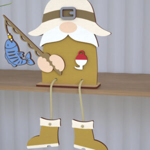 Intra απο ξύλο plywood  Χρώμα wenge 3mm-4mm πάχος - Διακοσμητικό Ξύλινο Gnome |Καθιστό Ειδώλιο Δίασταση 20x20 cm INTRAFABR-94251204