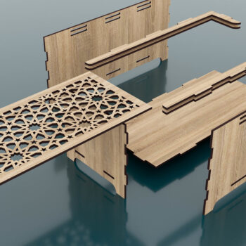 Intra απο ξύλο plywood  Χρώμα wenge 3mm-4mm πάχος - Διακοσμητικό Ξύλινο Κουτί με Δίασταση 250x120 cm INTRAFABR-94250591 - Image 3