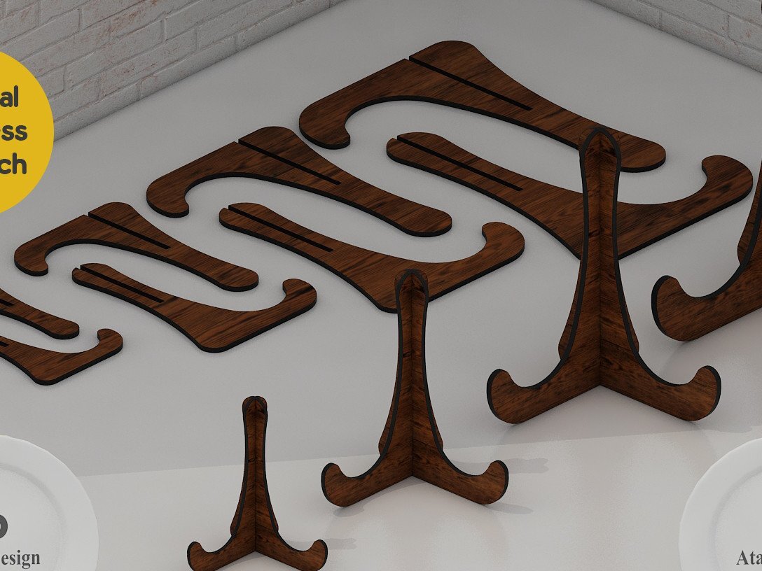 Intra απο ξύλο plywood  Χρώμα wenge 3mm-4mm πάχος - Διακοσμητικό Ξύλινο Πιάτο Σταντ / Οθόνη Δίασταση 30x20 cm INTRAFABR-94250677