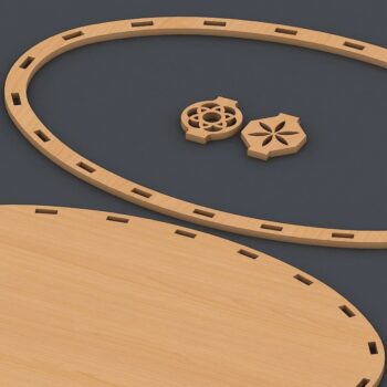 Intra απο ξύλο plywood  Χρώμα wenge 3mm-4mm πάχος - Διακοσμητικά πρότυπα δέσμης ξύλινων δίσκων Δίασταση 30x20 cm INTRAFABR-94251035 - Image 5