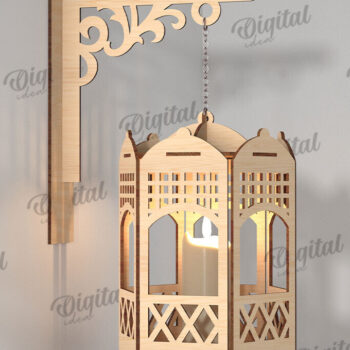 Intra απο ξύλο plywood  Χρώμα wenge 3mm-4mm πάχος - Διακοσμητικό Ξύλινο Επιτοίχιο Φωτιστικό Κοπής Laser Δίασταση 30x20 cm INTRAFABR-106091393 - Image 1