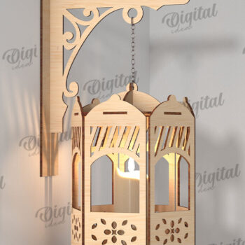 Intra απο ξύλο plywood  Χρώμα wenge 3mm-4mm πάχος - Διακοσμητικό Ξύλινο Επιτοίχιο Φωτιστικό Κοπής Laser Δίασταση 30x20 cm INTRAFABR-77861567 - Image 1