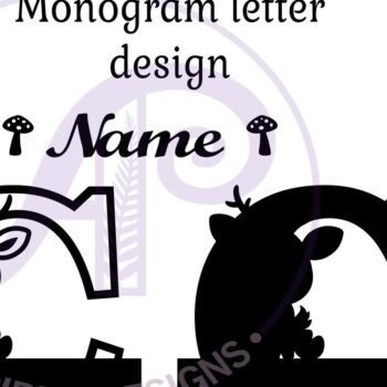 Intra απο ξύλο plywood  Χρώμα wenge 3mm-4mm πάχος - Μονόγραμμα με κεφαλαίο ελάφι Γράμμα C Δίασταση 30x20 cm INTRAFABR-118960885 - Image 3