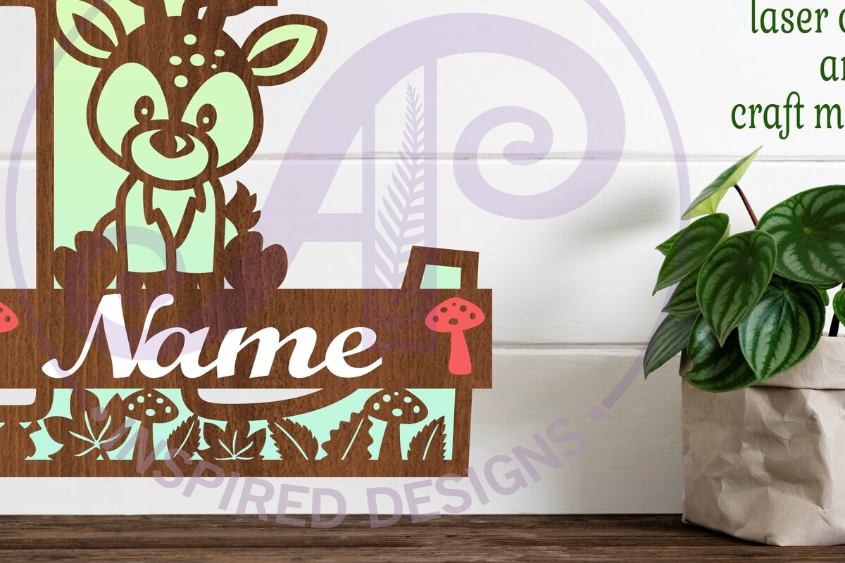 Intra απο ξύλο plywood  Χρώμα wenge 3mm-4mm πάχος - Μονόγραμμα με κεφαλαίο ελάφι Επιστολή L Δίασταση 30x20 cm INTRAFABR-69815876