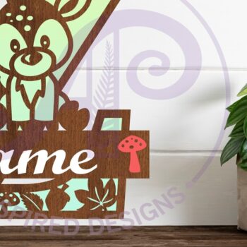 Intra απο ξύλο plywood  Χρώμα wenge 3mm-4mm πάχος - Μονόγραμμα με κεφαλαίο ελάφι Γράμμα Z Δίασταση 30x20 cm INTRAFABR-93245751 - Image 1