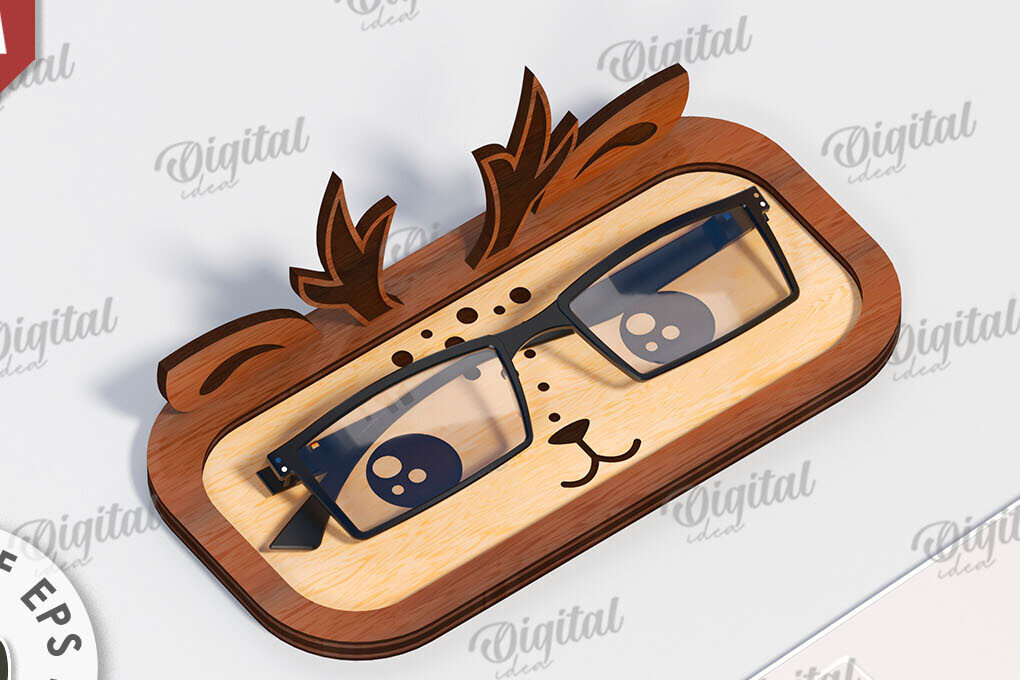 Intra απο ξύλο plywood  Χρώμα wenge 3mm-4mm πάχος - Στήριγμα γυαλιών ελαφιού Δίασταση 30x20 cm INTRAFABR-122491184