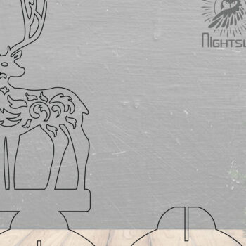 Intra απο ξύλο plywood Χρώμα wenge 3mm-4mm πάχος - Deer Decor Home 2 Δίασταση 20x20 cm INTRAFABR-96729409 - Image 2