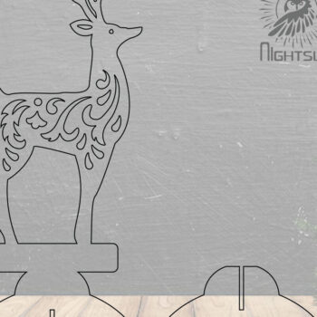 Intra απο ξύλο plywood Χρώμα wenge 3mm-4mm πάχος - Deer Decor Home 5 Δίασταση 20x20 cm INTRAFABR-94664339 - Image 2