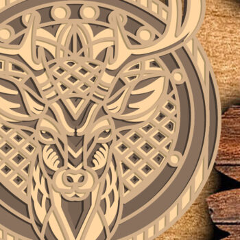 Intra απο ξύλο plywood  Χρώμα wenge 3mm-4mm πάχος - Ελάφια Πολυστρωματικά /Κόντρα πλακέ κομμένα ελάφια Δίασταση 30x20 cm INTRAFABR-112519420 - Image 1