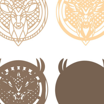 Intra απο ξύλο plywood  Χρώμα wenge 3mm-4mm πάχος - Ελάφια Πολυστρωματικά /Κόντρα πλακέ κομμένα ελάφια Δίασταση 30x20 cm INTRAFABR-112519420 - Image 2