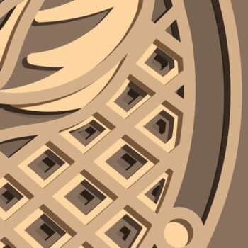 Intra απο ξύλο plywood  Χρώμα wenge 3mm-4mm πάχος - Ελάφια Πολυστρωματικά /Κόντρα πλακέ κομμένα ελάφια Δίασταση 30x20 cm INTRAFABR-112519420 - Image 4