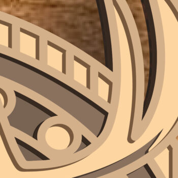 Intra απο ξύλο plywood  Χρώμα wenge 3mm-4mm πάχος - Ελάφια Πολυστρωματικά /Κόντρα πλακέ κομμένα ελάφια Δίασταση 30x20 cm INTRAFABR-112519420 - Image 7