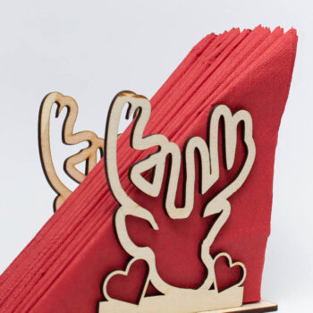 Intra απο ξύλο plywood  Χρώμα wenge 3mm-4mm πάχος - Θήκη χαρτοπετσέτας ελαφιού Δίασταση 6x6 cm INTRAFABR-122671574 - Image 1