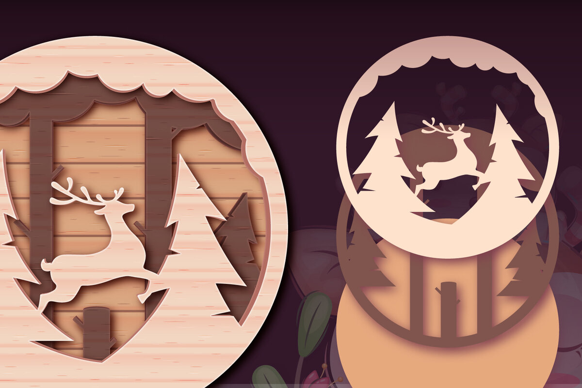 Intra απο ξύλο plywood  Χρώμα wenge 3mm-4mm πάχος - Deer Scheme Πριόνισμα ξύλου, Χαρτί κοπής Δίασταση 20x20 cm INTRAFABR-86177075