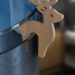 Intra απο ξύλο plywood Χρώμα wenge 3mm-4mm πάχος - Ελάφια . Pot Prop Δίασταση 30x20 cm INTRAFABR-109665285