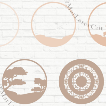 Intra απο ξύλο plywood  Χρώμα wenge 3mm-4mm πάχος - ΕΛΑΦΙ με SUN 3D Multilayer VECTOR Δίασταση 270x270 cm INTRAFABR-88204695 - Image 1