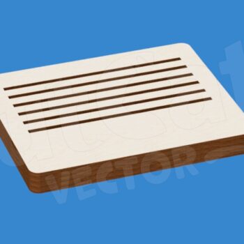 Intra απο ξύλο plywood  Χρώμα wenge 3mm-4mm πάχος - Desk Calendar 2026 Files Δίασταση 20x20 cm INTRAFABR-120490569 - Image 1