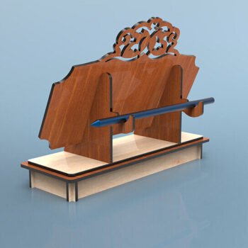 Intra απο ξύλο plywood  Χρώμα wenge 3mm-4mm πάχος - κοπής λέιζερ πινακίδας γραφείου Δίασταση 30x20 cm INTRAFABR-122676725 - Image 4