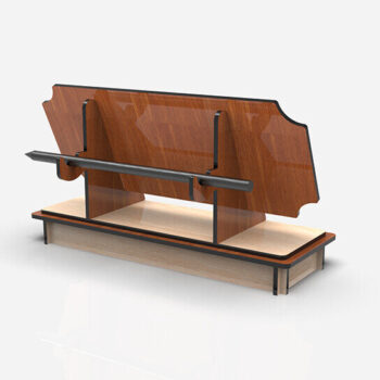 Intra απο ξύλο plywood  Χρώμα wenge 3mm-4mm πάχος - κοπής λέιζερ πινακίδας γραφείου Δίασταση 30x20 cm INTRAFABR-98279802 - Image 5