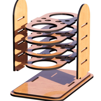 Intra απο ξύλο plywood  Χρώμα wenge 3mm-4mm πάχος - Desk Organizer κοπής με λέιζερ Δίασταση 155x120 cm INTRAFABR-97783150 - Image 1