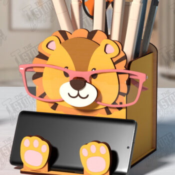 Intra απο ξύλο plywood  Χρώμα wenge 3mm-4mm πάχος - Desk Organizer | Θήκη γραφείου Δίασταση 30x20 cm INTRAFABR-98973559 - Image 1