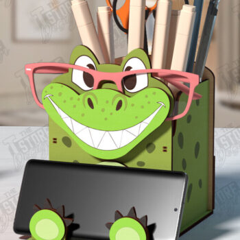 Intra απο ξύλο plywood  Χρώμα wenge 3mm-4mm πάχος - Desk Organizer | Θήκη γραφείου Δίασταση 30x20 cm INTRAFABR-98973241 - Image 1