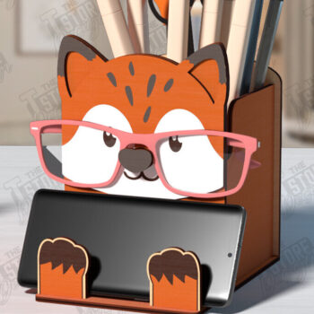 Intra απο ξύλο plywood Χρώμα wenge 3mm-4mm πάχος - Desk Organizer | Θήκη γραφείου Δίασταση 30x20 cm INTRAFABR-95781344 - Image 1