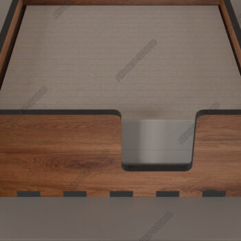 Intra απο ξύλο plywood  Χρώμα wenge 3mm-4mm πάχος - Desk Organizer, Note Holder, Memo Block Δίασταση 30x20 cm INTRAFABR-95781463 - Image 2