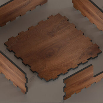 Intra απο ξύλο plywood  Χρώμα wenge 3mm-4mm πάχος - Desk Organizer, Note Holder, Memo Block Δίασταση 30x20 cm INTRAFABR-95781463 - Image 3