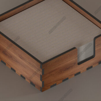 Intra απο ξύλο plywood  Χρώμα wenge 3mm-4mm πάχος - Desk Organizer, Note Holder, Memo Block Δίασταση 30x20 cm INTRAFABR-95781463 - Image 5