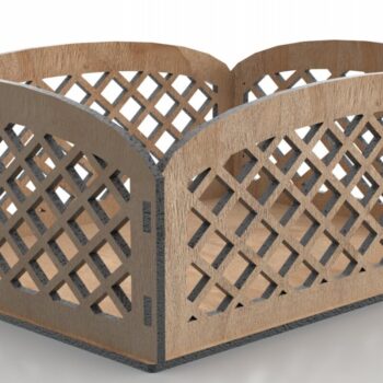 Intra απο ξύλο plywood Χρώμα wenge 3mm-4mm πάχος - Desk Organizer , Mail Organizer Δίασταση 180x144 cm INTRAFABR-96053825 - Image 2