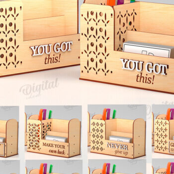 Intra απο ξύλο plywood  Χρώμα wenge 3mm-4mm πάχος - Desk Organizers Bundle Δίασταση 30x20 cm INTRAFABR-96130609 - Image 1