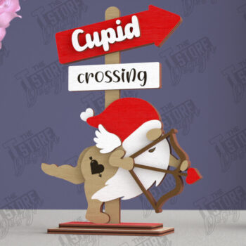 Intra απο ξύλο plywood Χρώμα wenge 3mm-4mm πάχος - Επιτραπέζιο Πινακίδα κατεύθυνσης Αγίου Βαλεντίνου|CNC Δίασταση 20x20 cm INTRAFABR-112130577 - Image 1