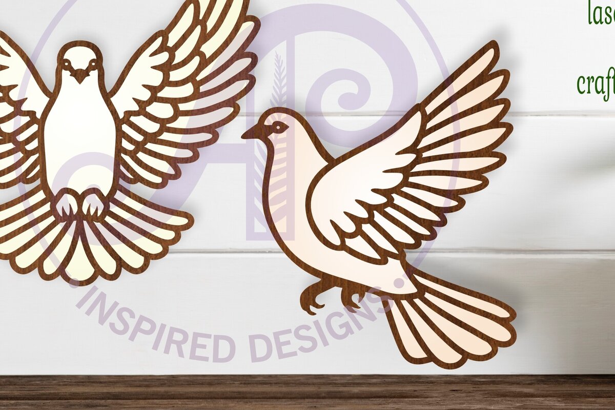 Intra απο ξύλο plywood  Χρώμα wenge 3mm-4mm πάχος - Λεπτομερής επιγραφή Dove Wall Art, Δίασταση 40x50 cm INTRAFABR-114184630