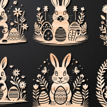 Intra απο ξύλο plywood Χρώμα wenge 3mm-4mm πάχος - Λεπτομερές Πασχαλινό πακέτο Δίασταση 15x15 cm INTRAFABR-31479165 - Image 1