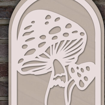 Intra απο ξύλο plywood  Χρώμα wenge 3mm-4mm πάχος - Αναλυτικά Fungi Layered Δίασταση 20x20 cm INTRAFABR-37412866 - Image 1