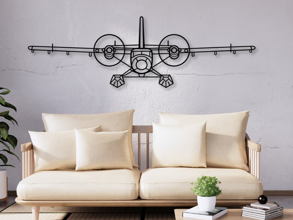 Intra απο ξύλο plywood  Χρώμα wenge 3mm-4mm πάχος - Αεροσκάφος DHC-6 Twin Otter Δίασταση 20x20 cm INTRAFABR-85984313