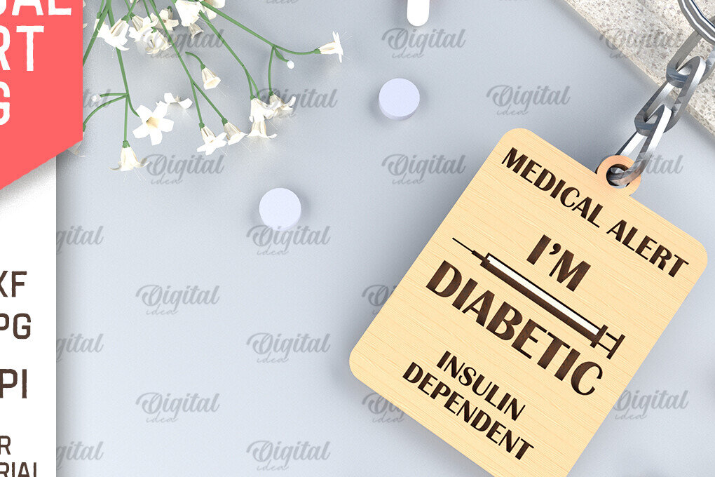 Intra απο ξύλο plywood  Χρώμα wenge 3mm-4mm πάχος - Ετικέτα προειδοποίησης διαβήτη .Ετικέτα ιατρικού προειδοποίησης Δίασταση 30x20 cm INTRAFABR-85984426