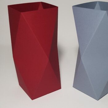 Intra απο ξύλο plywood  Χρώμα wenge 3mm-4mm πάχος - Πρότυπο βάζου με διαμάντια Nr 1 Δίασταση 20x20 cm INTRAFABR-54254843 - Image 2