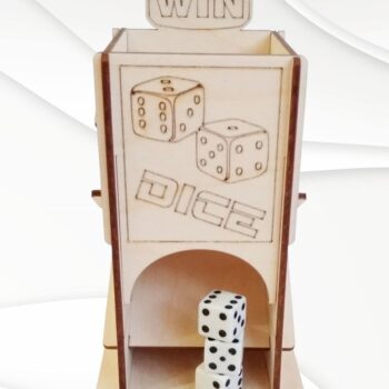 Intra απο ξύλο plywood Χρώμα wenge 3mm-4mm πάχος - Πίνακας παιχνιδιών Dice Tower, Design Cut με λέιζερ Δίασταση 162x88 cm INTRAFABR-27530259 - Image 4