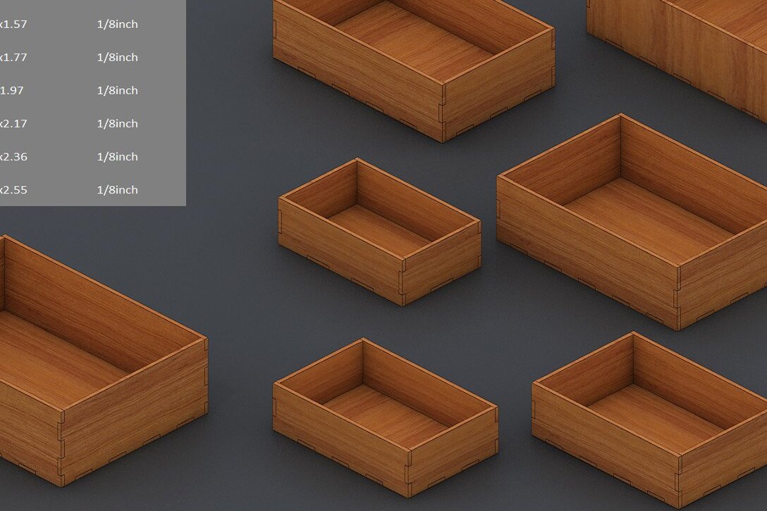 Intra απο ξύλο plywood  Χρώμα wenge 3mm-4mm πάχος - κουτιού διαφορετικών μεγεθών 048 Δίασταση 20x20 cm INTRAFABR-75533545