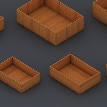 Intra απο ξύλο plywood  Χρώμα wenge 3mm-4mm πάχος - κουτιού διαφορετικών μεγεθών 048 Δίασταση 20x20 cm INTRAFABR-75533545 - Image 3