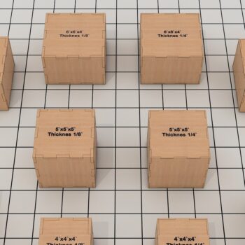 Intra απο ξύλο plywood 3mm-4mm πάχος - Διαφορετικά μεγέθη Closed Box   Δίασταση 30x20 cm INTRAFABR-39947995 - Image 1