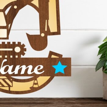 Intra απο ξύλο plywood Χρώμα wenge 3mm-4mm πάχος - Digger Capital Monogram Letter C Δίασταση 30x20 cm INTRAFABR-96924937 - Image 1