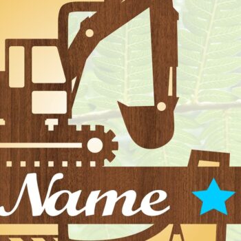 Intra απο ξύλο plywood  Χρώμα wenge 3mm-4mm πάχος - Digger Capital Monogram Letter L Δίασταση 30x20 cm INTRAFABR-27614376 - Image 3