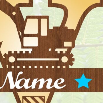 Intra απο ξύλο plywood Χρώμα wenge 3mm-4mm πάχος - Digger Capital Monogram Letter V Δίασταση 30x20 cm INTRAFABR-79646464 - Image 3